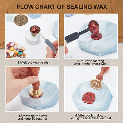 Wax Seal Stamp Set AJEW-WH0208-1185-1
