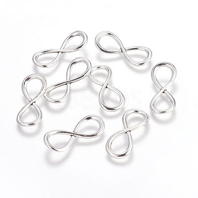 Antique Silver Tibetan Style  Infinity Links connectors X-TIBEB-4779-AS-LF-1
