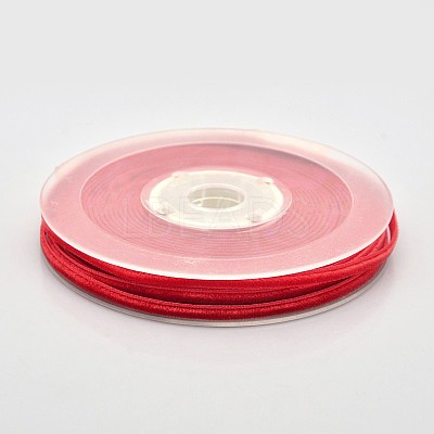 Polyester Velvet Ribbon for Gift Packing and Festival Decoration SRIB-M001-4mm-235-1