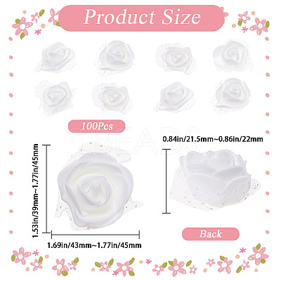 3D Foam Rose Ornament Accessories DIY-WH0304-623I-1