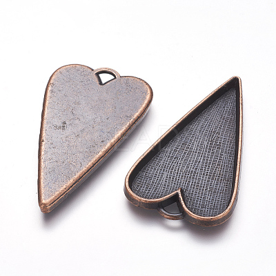 Tibetan Style Alloy Big Pendant Cabochon Settings LS-X-RLF11251Y-NF-1