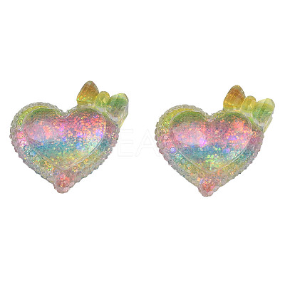 Transparent Epoxy Resin Cabochons X-CRES-N034-45-1