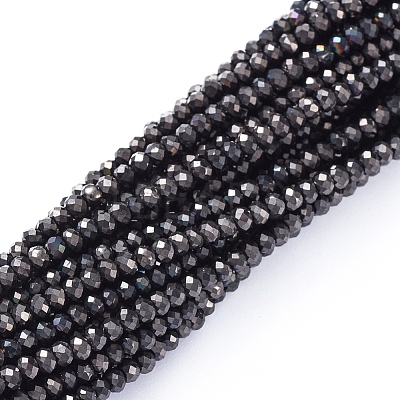 Electroplate Glass Beads Strands X-EGLA-F149-FP-07-1