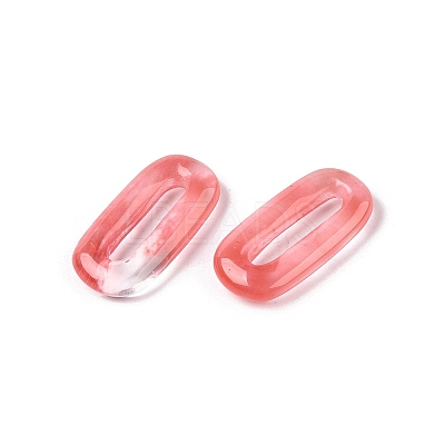 Cherry Quartz Glass Oval Pendants G-N342-105D-1
