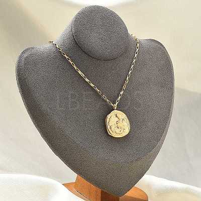 304 Stainless Steel Constellation Pendant Necklaces LS-NJEW-K392-01G-11-1