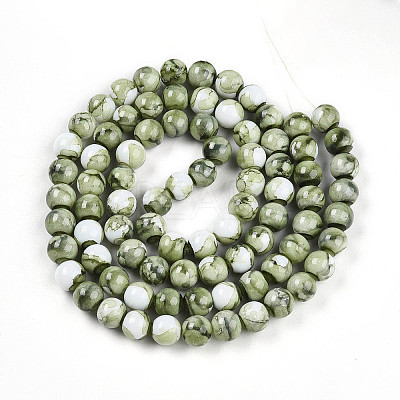 Baking Paint Glass Beads X1-DGLA-N003-10mm-C06-1