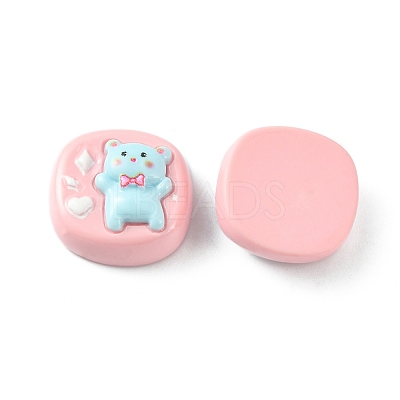 Opaque Cute Cartoon Resin Cabochons CRES-O006-06D-1
