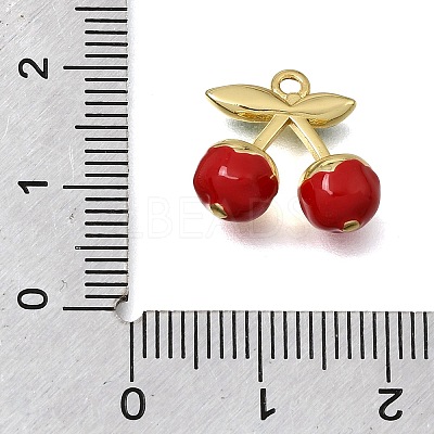 Brass Enamel Pendants KK-K427-14A-01-1