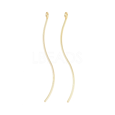Brass Earring Findings KK-A274-17E-G-1