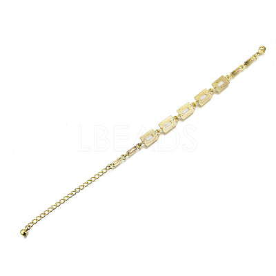 Electroplated Alloy Link Bracelets BJEW-T012-004-RS-1