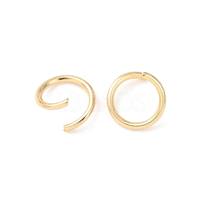 Brass Open Jump Rings KK-G604-08G-18-1