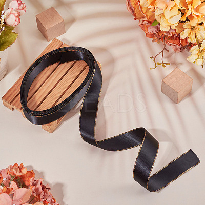 5M Polyester Gold Edged Satin Ribbon OCOR-TADJ0001-05F-1
