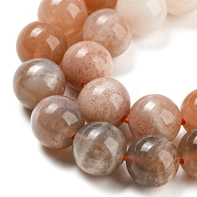 Natural Multi-Moonstone Beads Strands G-P503-8MM-04-1