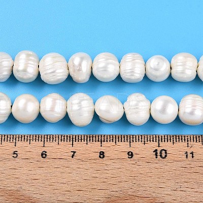 Natural Cultured Freshwater Pearl Beads Strands PEAR-L001-A-08-01-1