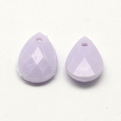 Opaque Acrylic Teardrop Pendants SACR-Q100-M057-1