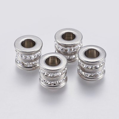 201 Stainless Steel Beads STAS-F139-058P-1