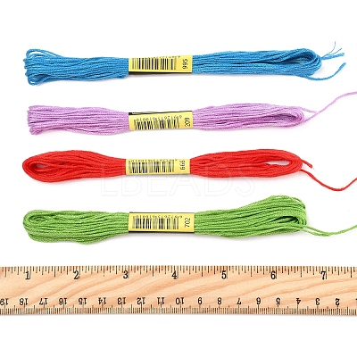 7 Sets 7 Colors Cotton Crochet Threads OCOR-FS0001-02B-1