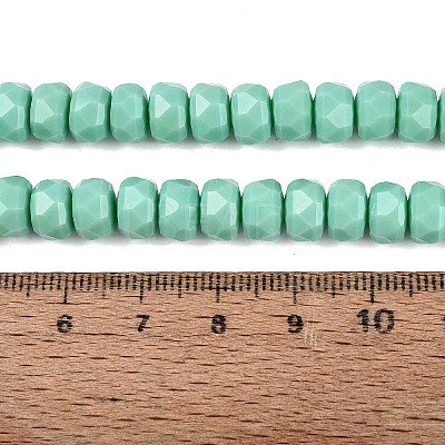 Opaque Glass Beads Strands GLAA-Q114-01A-B02-1