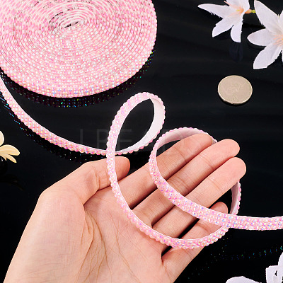 3 Yards Resin Self Adhesive Sewing Trim Hotfix Rhinestone Tape DIY-TA0013-15D-1