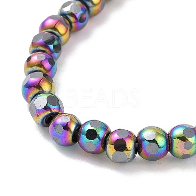 Electroplated Non-magnetic Synthetic Hematite Beads Strands G-G862-02B-1