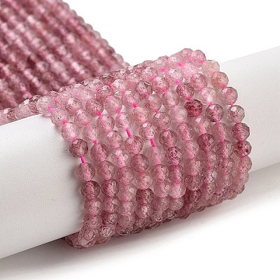 Natural Strawberry Quartz Beads Strands G-G140-A03-03-1
