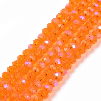 Electroplate Glass Beads Strands X1-EGLA-A034-T6mm-L07-1