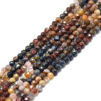 Natural Pietersite Beads Strands G-P457-A02-04-1