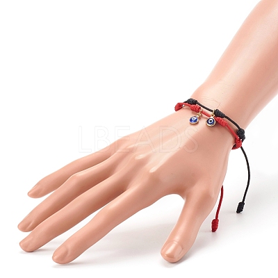 Adjustable Nylon Thread Charm Bracelets BJEW-JB06274-1