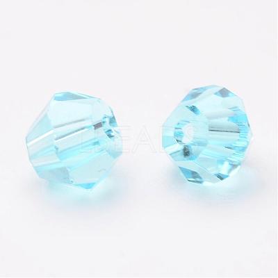 Faceted Bicone Imitation Crystallized Crystal Glass Beads X-G22QS052-1