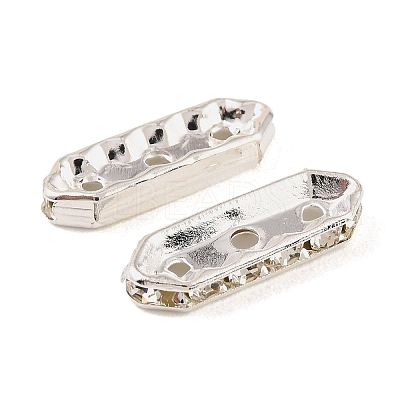 Brass Crystal Rhinestone Spacer Bars RB-T019-01F-S-1