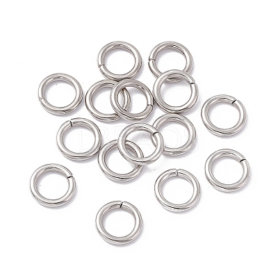 Non-Tarnish 304 Stainless Steel Open Jump Rings X-STAS-C040-01A-P-1