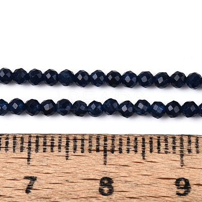 Dyed Natural Sapphire Beads Strands G-T143-05-1