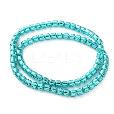 Electroplated Synthetic Non-magnetic Hematite Beads Strands G-C248-C01-4mm-02-1