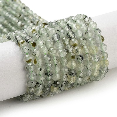 Natural Prehnite Beads Strands G-G140-A19-03-1