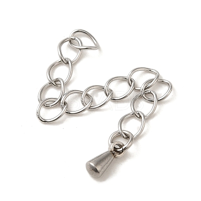 Tarnish Resistant 304 Stainless Steel Chain Extender STAS-P204-03P-1