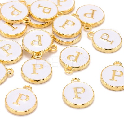 Golden Plated Alloy Charms X-ENAM-S118-01P-1