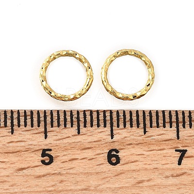 Brass Soldered Closed Rings KK-B147-05B-G-1