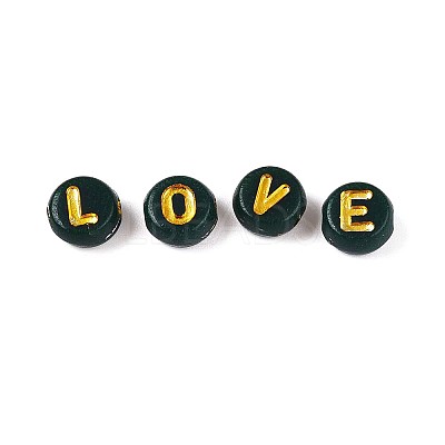 Plating Acrylic Beads PACR-T017-02D-1