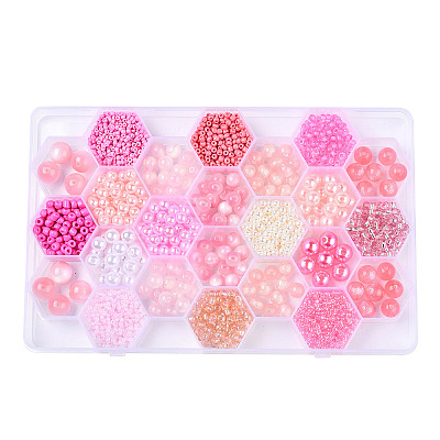 DIY 24 Style Acrylic & Resin Beads Jewelry Making Finding Kit DIY-NB0012-01H-1