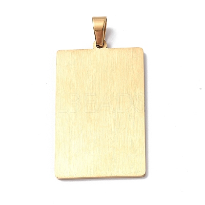 201 Stainless Steel Pendant STAS-B033-01G-21-1