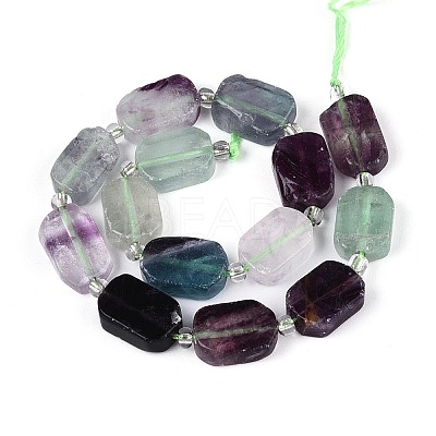 Natural Colorful Fluorite Beads Strands G-C098-A35-01-1