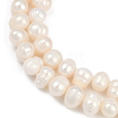 Natural Cultured Freshwater Pearl Beads Strands PEAR-I007-07Y-07A-1
