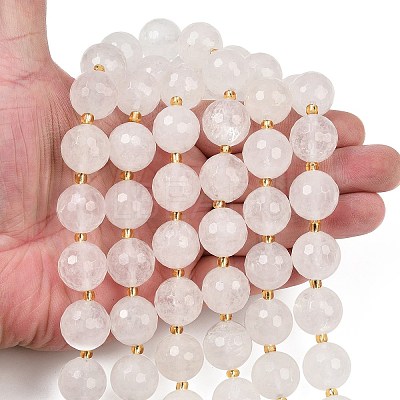 Natural Quartz Crystal Beads Strands G-C249-A14-16mm-1