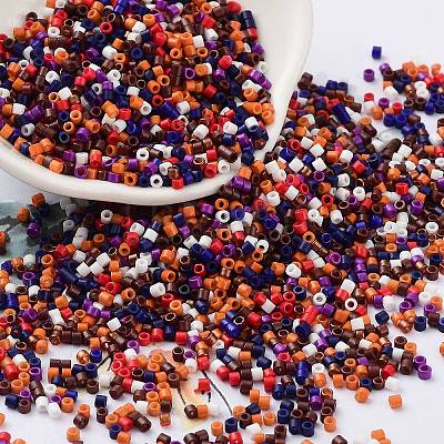 Baking Paint Glass Seed Beads SEED-S042-05B-49-1