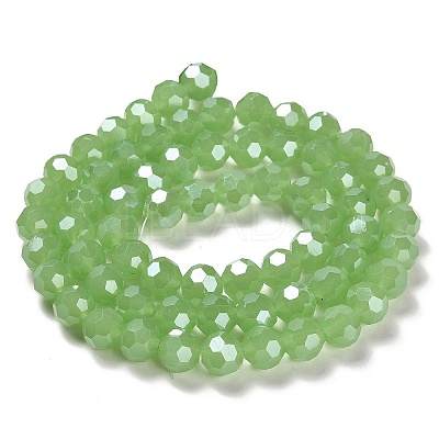 Electroplate Glass Beads Strands X-EGLA-A035-J10mm-A01-1