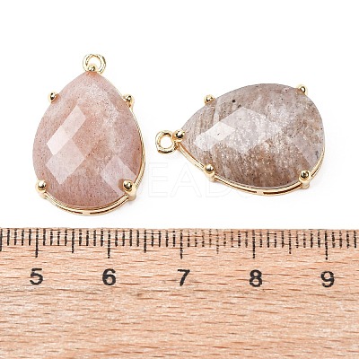 Natural Sunstone Pendants G-M431-10G-09-1