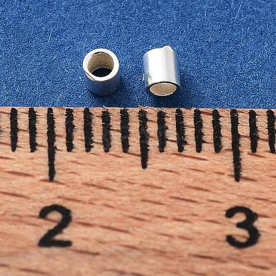 925 Sterling Silver Spacer Tube Beads STER-Z006-01D-S-1