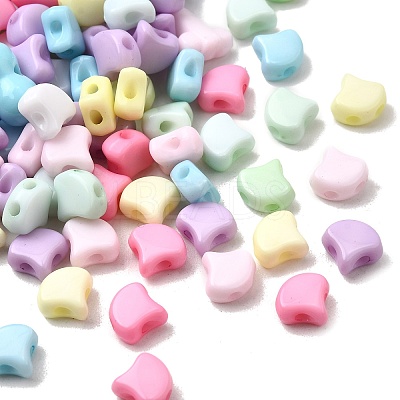 Opaque Acrylic Beads OACR-H051-16-1