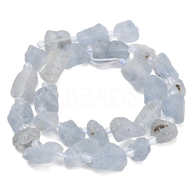 Raw Rough Natural Aquamarine Beads Strands GG-CBA0B77-A03-01-1