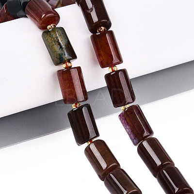 Natural Agate Beads Strands G-N362-20A-02-1